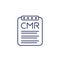 CMR icon, consignment note, transport document