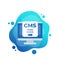 CMS login icon, Content management system