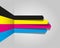 Cmyk arrow lines