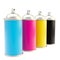 CMYK color spray typographic oil paint