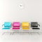 CMYK colored stools