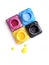 CMYK paint buckets