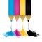 CMYK pencils