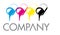 CMYK Printing Color Cans Logo Template