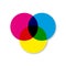 CMYK and RGB color wheels, vector illustration