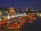 CN nanjing temple canal boats set