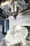 Cnc metal working machining center with cutter tool