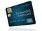 A Co-Branded credit card that is a mock card is shown here. A big box store, a bank and a credit card company teamed up to issue t