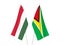 Co-operative Republic of Guyana and Hungary flags