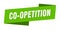 co-opetition banner template. co-opetition ribbon label.