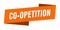 co-opetition banner template. co-opetition ribbon label.