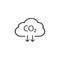 Co2, ecology, cloud icon. Vector illustration, flat design