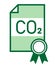 Co2 emissions trading ETS icon
