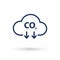 Co2 emissions vector icon