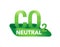 CO2 neutral green stamp net zero carbon footprint