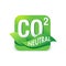 CO2 neutral stamp - carbon emissions free