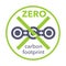 CO2 neutral sticker - net zero carbon footprint