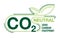 CO2 neutral - zero carbon footprint badge