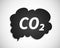 CO2 pollution dirty emission cloud icon