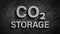 Co2 storage 3d symbol carbon dioxide storaged in coal