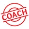 Coach rubber stamp