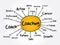 COACHING mind map, business concept for presentations and reports