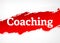 Coaching Red Brush Abstract Background Illustration