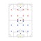 Coaching tactics soccer board with markers vector illustration