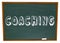 Coaching Word Chalkboard Teaching Learning Sports Education