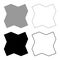 Coal charcoal set icon grey black color vector illustration image solid fill outline contour line thin flat style