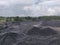 Coal crusher at stockpile, Bituminous - Anthracite coal, high grade coal