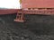 Coal discharging operation on bulk ship