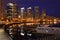 Coal Harbor Towers Night, Vancouver