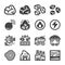 Coal icon set