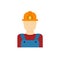 Coal miner worker icon