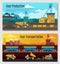 Coal Production Banners Set