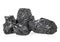 Coal stack isolated on a white background