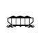 Coal train wagon outline icon