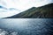 The coasr of Salina Island in the aeolian Islands, Sicily. Sea vIew from the boat