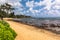 The coast along Punaluu Beach Park, Oahu, Hawaii