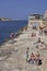 Coast of the ancient city of Valetta in Malta