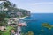 Coast around Vico Equense, Italy viewed from above