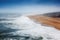 Coast of the Atlantic Ocean in a storm, Portugal, neighborhood N