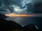 The coast of Atlantic ocean at sunset, Gran Canaria