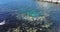 The coast of Atlantic ocean in Tenerife, transparent blue sea water