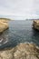 The coast in the bassa cove of San Antonio, Ibiza