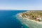 Coast of Cebu island, Moalboal, Philippines, top view.