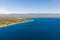 Coast of Cebu island, Moalboal, Philippines, top view.