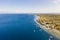 Coast of Cebu island, Moalboal, Philippines, top view