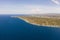 Coast of Cebu island, Moalboal, Philippines, top view